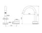 Serenity Progressive Basin Mixer Arc Spout With Carrara Handle Gun Metal