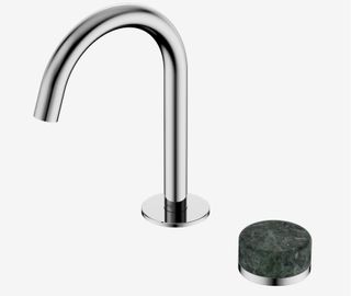 Serenity Progressive Basin Mixer Arc Spout With Verde Alpi Handle Chrome