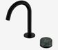 Serenity Progressive Basin Mixer Arc Spout With Verde Alpi Handle Matte Black