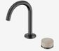 Serenity Progressive Basin Mixer Arc Spout With Rome Travertine Handle Gun Metal
