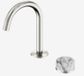 Serenity Progressive Basin Mixer Arc Spout With Arabescato Corchia Handle Brushe