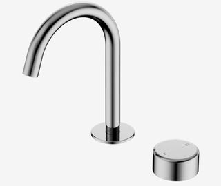 Serenity Progressive Basin Mixer Arc Spout With Metal Handle Chrome