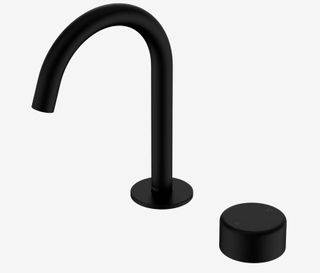 Serenity Progressive Basin Mixer Arc Spout With Metal Handle Matte Black