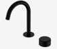 Serenity Progressive Basin Mixer Arc Spout With Metal Handle Matte Black