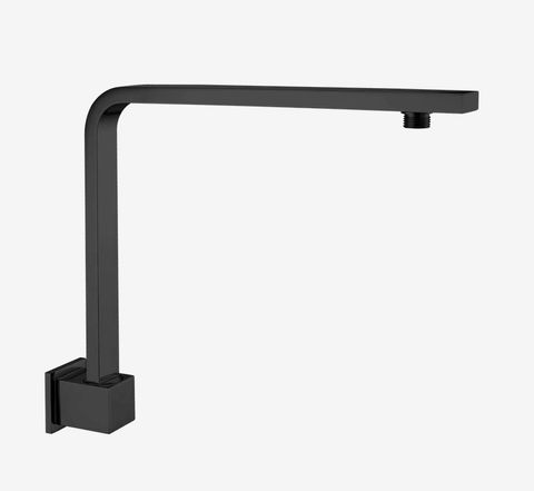 SQUARE SWIVEL SHOWER ARM MATTE BLACK