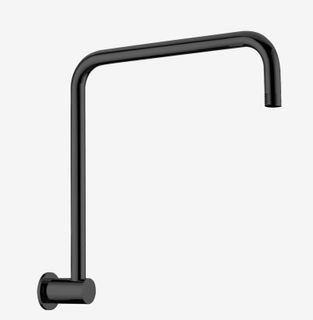 ROUND SWIVEL SHOWER ARM MATTE BLACK
