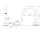 Serenity Progressive Basin Mixer Edge Spout With Arabescato Corchia Handle Brush