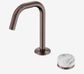 Serenity Progressive Basin Mixer Edge Spout With Arabescato Corchia Handle Brush
