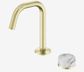 Serenity Progressive Basin Mixer Edge Spout With Arabescato Corchia Handle Brush