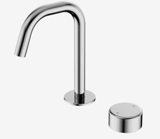Serenity Progressive Basin Mixer Edge Spout With Metal Handle Chrome