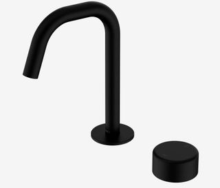 Serenity Progressive Basin Mixer Edge Spout With Metal Handle Matte Black