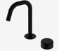Serenity Progressive Basin Mixer Edge Spout With Metal Handle Matte Black