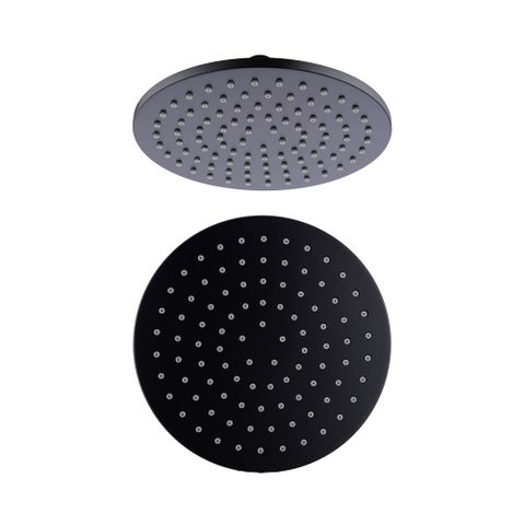 200MM ROUND SHOWER HEAD MATTE BLACK