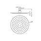 200MM ROUND SHOWER HEAD MATTE BLACK