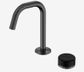 Serenity Progressive Basin Mixer Edge Spout With Marquina Black Handle Gun Metal