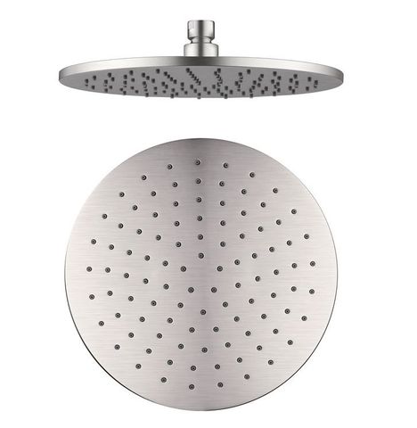 250MM ROUND SHOWER HEAD BRUSHED NICKEL