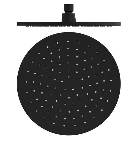 250MM ROUND SHOWER HEAD MATTE BLACK