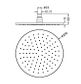 250MM ROUND SHOWER HEAD MATTE BLACK