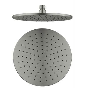 250MM ROUND SHOWER HEAD GUN METAL