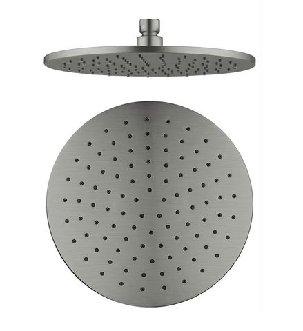 250MM ROUND SHOWER HEAD GUN METAL