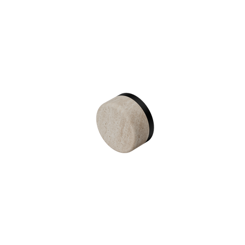 Serenity Rome Travertine Handle Matte Black