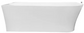 Kenai 1700 Matte White Left Corner Freestanding Bath
