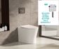 Crystal Flush Rimless Wall Faced Toilet Suite Ex Buttons