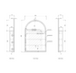 LED Archie 900(H)x600(W) White Shaving Cabinet - Premium Edition