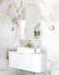 LED Archie 1200x800 White Metal Frame Mirror