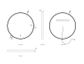 LED Bondi 800mm Gold Metal Frame Mirror