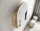 LED Archie 900(H)x600(W) Natural Oak Shaving Cabinet - Premium Edition