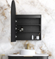 LED Archie 900(H)x600(W) Black Oak Shaving Cabinet - Premium Edition