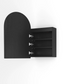 LED Archie 900(H)x600(W) Black Oak Shaving Cabinet - Premium Edition