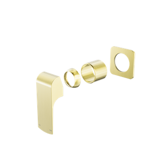Elgin Shower Mixer Square Back Plate Trim Kits Only Brushed Gold