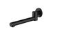 Star Electroplated Matte Black Swivel Bath Spout 227mm