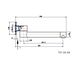 Star Electroplated Matte Black Swivel Bath Spout 227mm