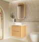Byron Fluted 600mm Woodland Oak Wall Hung Vanity