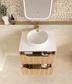 Byron Fluted 600mm Woodland Oak Wall Hung Vanity