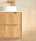 Byron Fluted 600mm Woodland Oak Wall Hung Vanity
