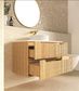 Byron Fluted 900mm Woodland Oak Wall Hung Vanity