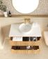 Byron Fluted 900mm Woodland Oak Wall Hung Vanity