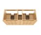 Byron Fluted 1200mm Four Drawer Double Woodland Oak Wall Hung Vanity