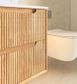 Byron Fluted 1500mm Four Drawer Double Woodland Oak Wall Hung Vanity