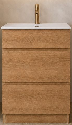Zara 600 Vanity Natural Oak