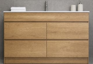 Zara 1200 Vanity  Natural Oak