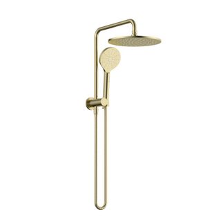 Star Compact Brushed Bronze Half Shower Column Set