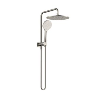 Star Compact Brushed Nickel Half Shower Column Set