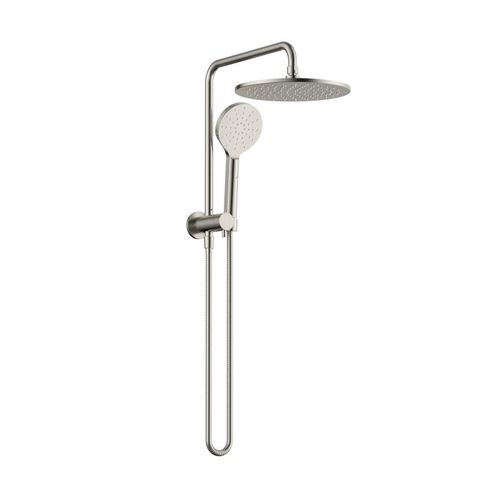 Star Compact Brushed Nickel Half Shower Column Set