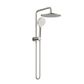 Star Compact Brushed Nickel Half Shower Column Set