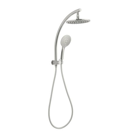 DOLCE 2 IN 1 TWIN SHOWER BRUSHED NICKEL